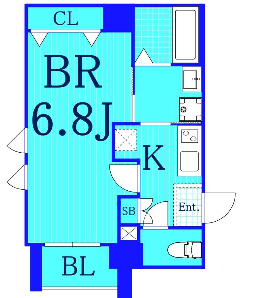 リヴシティ横濱インサイトⅡの間取り