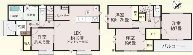 【間取り】 | 伊奈町　栄4丁目220番 | A号棟