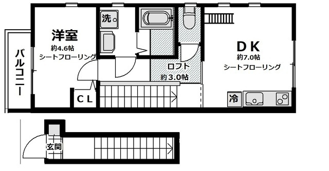 ソルヴァイの間取り|間取りです。