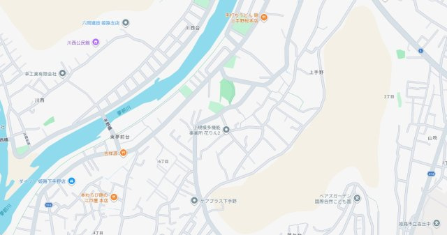 姫路市上手野　　中古戸建の地図