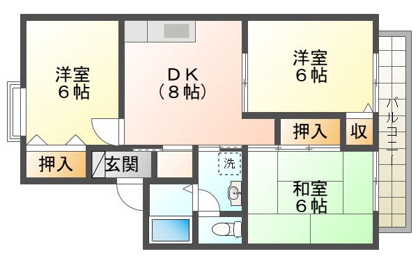ドエルサンセットの間取り