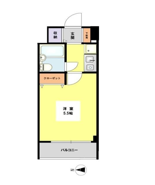 厚木市旭町５丁目の賃貸マンションの間取り