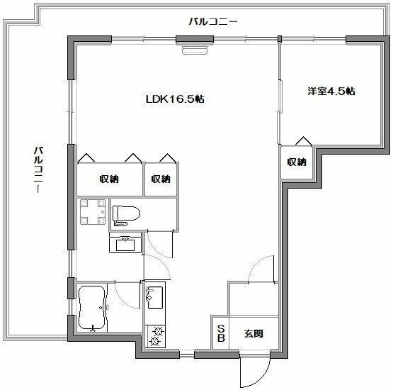 目黒ロイヤルプラザの間取り
