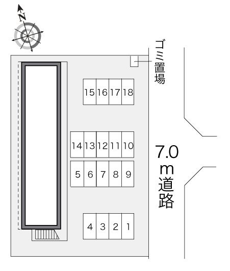 レオパレススカイハイツの区画図