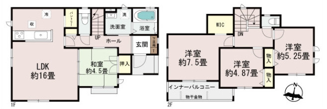 浦添市牧港1丁目（全2棟）B号棟の間取り|B号棟　