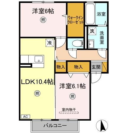 グラン・ジュテ　Aの間取り|間取図