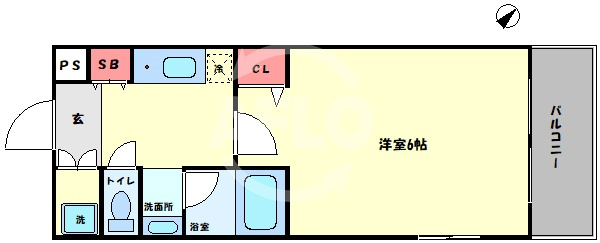 ナオシス長柄東の間取り|ナオシス長柄東　間取り