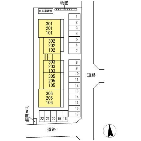 クレールの区画図