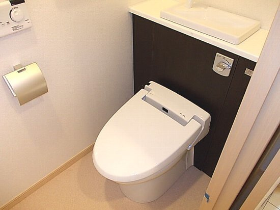 アンシエスタのトイレ|落ち着いた色調のトイレです