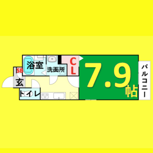 オーラムⅡ　名古屋市賃貸　仲介手数料無料の間取り