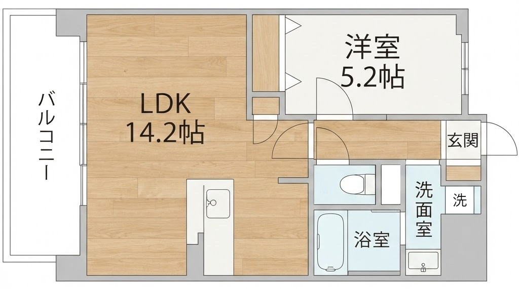 ベルンガーデン上本町の間取り