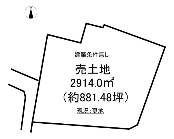 錦町花ノ井 売土地の土地図