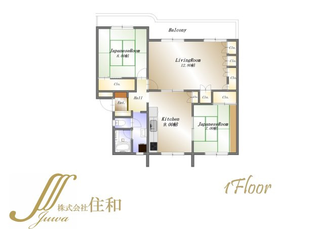 【中古マンション】西鶴ケ岡団地の間取り