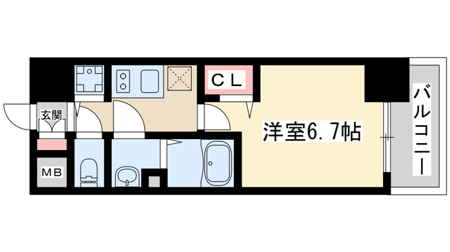 【間取り】 | プレサンス塚本グランゲート