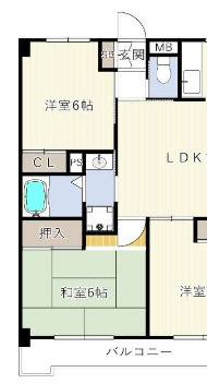 プレステージ市川Ⅱの間取り