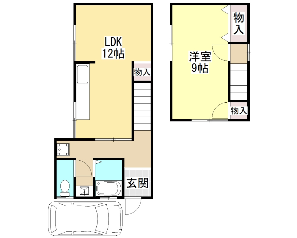中曽司町戸建の間取り