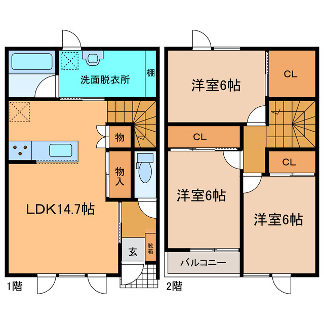 TOWN S.Kの間取り