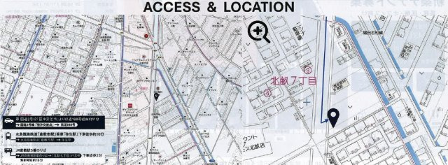 北畝7丁目店舗事務所の地図
