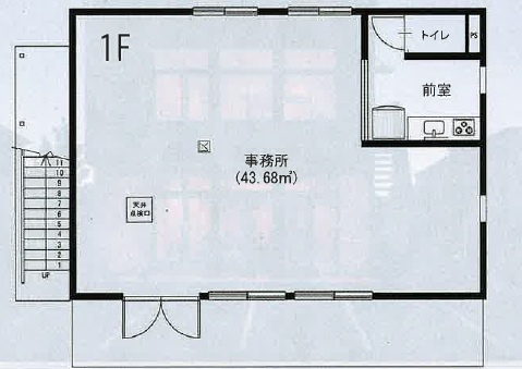 北畝7丁目店舗事務所の間取り