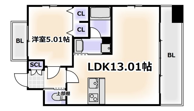 【間取り】 | プレジオ難波EURO