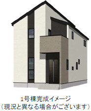 仲介手数料不要　よかタウンAdoble合志市幾久富６期【南ヶ丘小・合志中】の外観パース|外観パースです