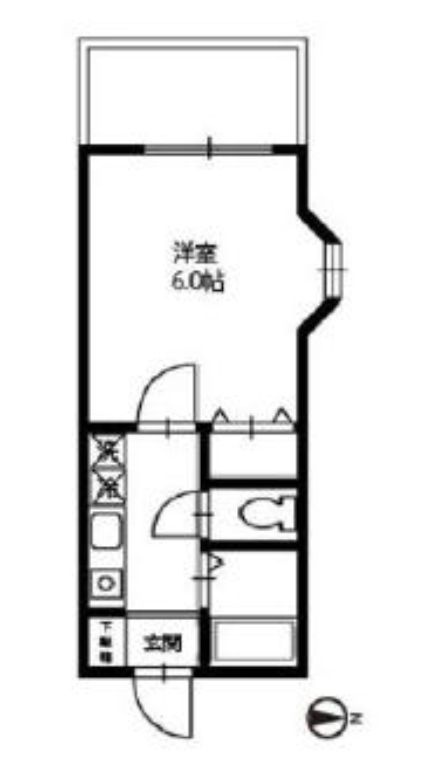 タケハイム船橋の間取り