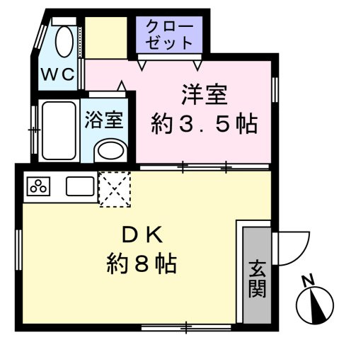 STUDIO ZAGAREの間取り