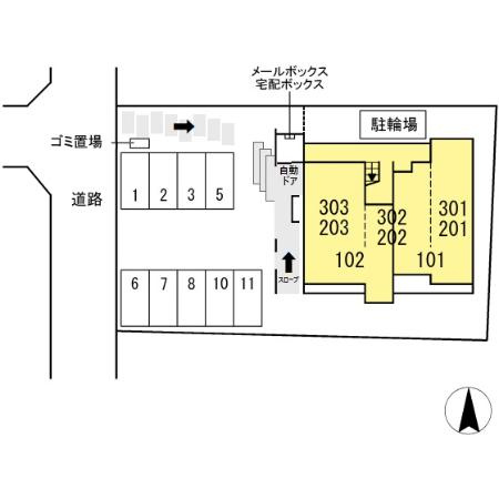 アスティオン　いわきの区画図