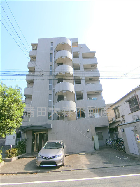 CREA・Hの外観|1996年3月築　RC鉄筋コンクリート造地上7階建て
東京都大田区多摩川2丁目　JR京浜東北線蒲田駅徒歩17分