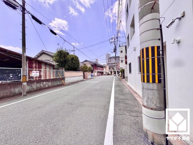 南区東九条南石田町の前面道路含む現地写真
