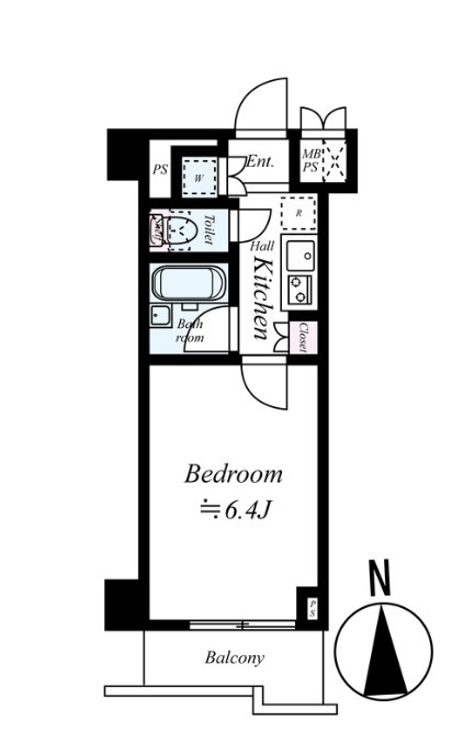 中野区丸山１丁目の賃貸マンションの間取り