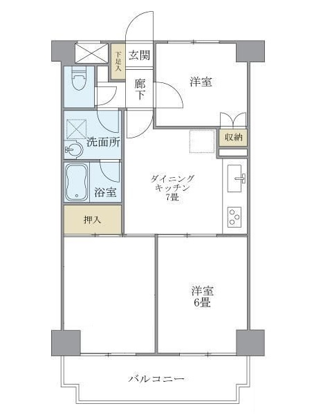 ヴェーネル滝沢の間取り|間取りです。