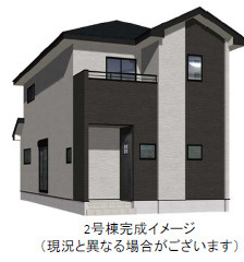 仲介手数料不要　よかタウンBloom北区鶴羽田3丁目１期【北部東小・北部中】の外観パース|外観パースです