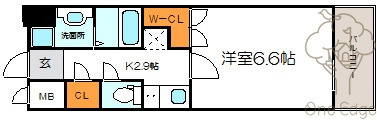 メロディア新北野の間取り
