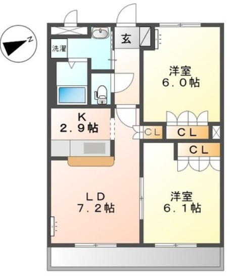 Hillside　Eastの間取り
