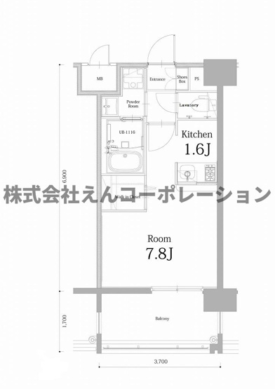 【間取り】 | エンクレスト博多駅南BASE