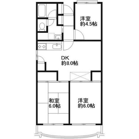 【間取り】 | ブランハイツ長津田(ブランハイツナガツダ)