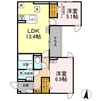 【間取り】 | D Paina 子母口Ⅱ
