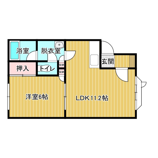 橋本ハイツの間取り