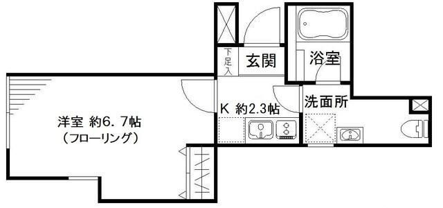リベルタ東新宿の間取り|間取りです。