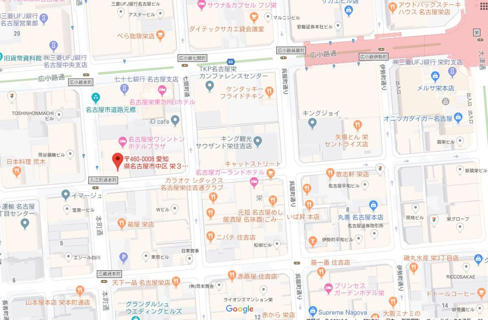 本町牧野ビルの地図