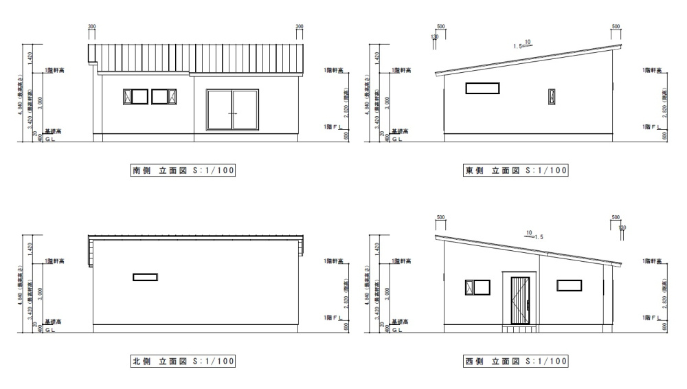 高知市南万々 -D号地- 新築戸建ての外観|D号地　2026.1月：現況（全4区画）