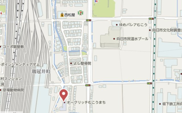 オークリッチむこうまち　7階の地図