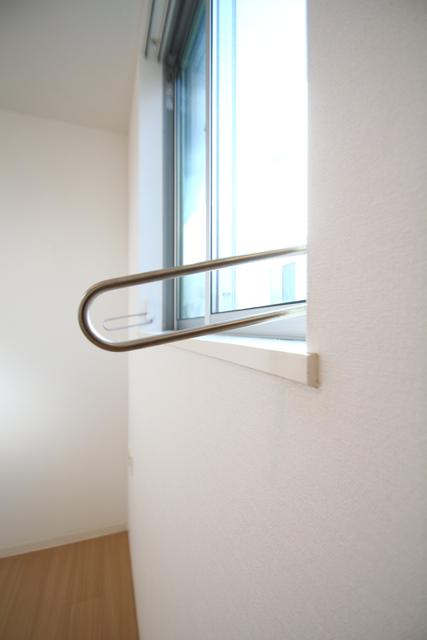 設備室内物干し