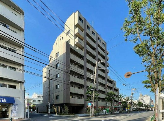 【外観】 | シェル中野弥生町 | 鉄筋コンクリート造のがっちりとした建物。