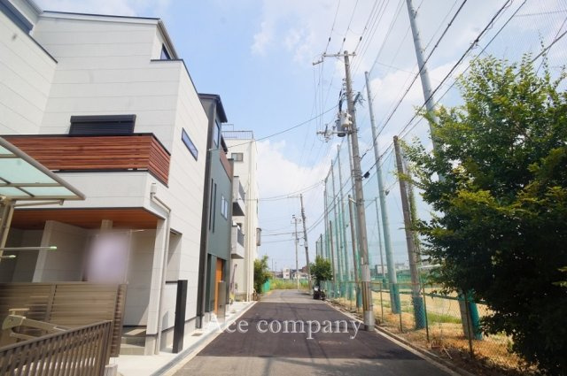 【前面道路含む現地写真】 | 東住吉区住道矢田3丁目　【1号地/全2棟】 | 【前面道路：幅員5.3ｍ☆】