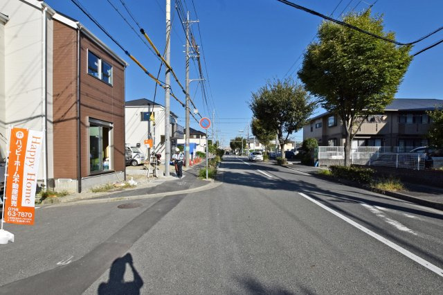 鈴原町9丁目新築一戸建て全3区画│3LDK+駐車1台可の前面道路含む現地写真|同社施工のご案内が即日可能ですので、お気軽にお問い合わせください。
