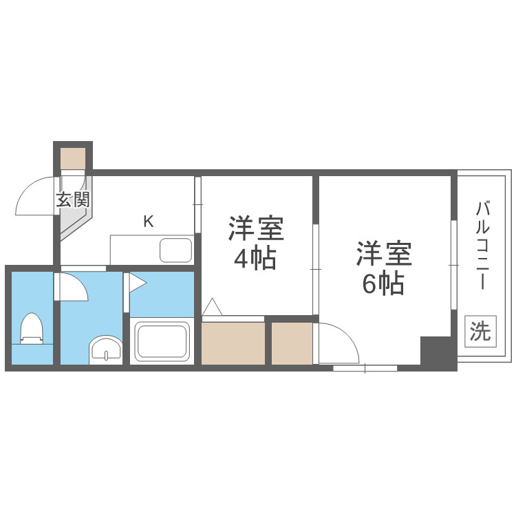 公園前ウエストハイツの間取り