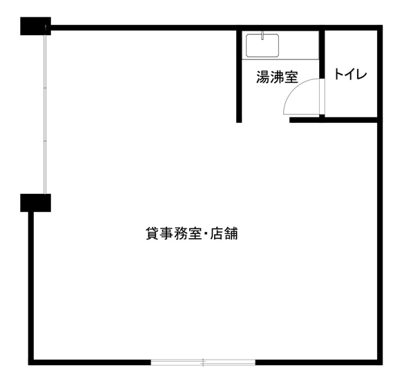 【間取り】 | STビル　1Fテナント