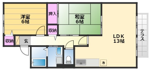 【間取り】 | ベルフラワー2